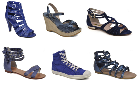 tendance chaussures bleues