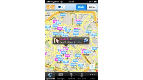 application Yuback pour Iphone