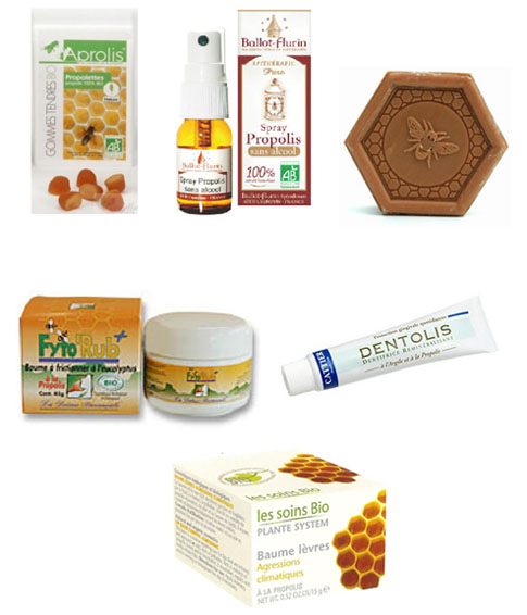 Produits à la propolis