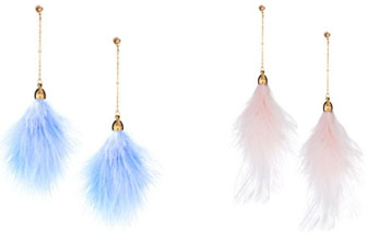 Boucle d'oreilles plumes Asos