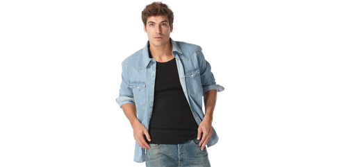 chemise en jean homme