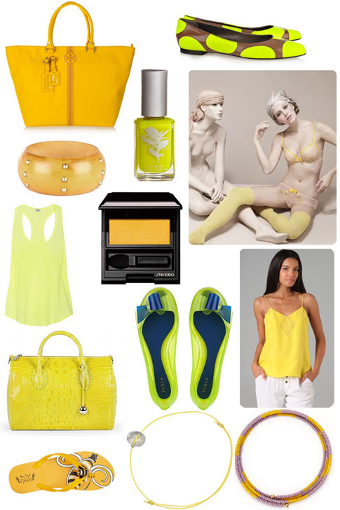 tendance été 2011, le jaune