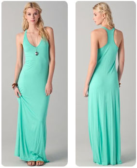 Robe longue turquoise Feel The Piece