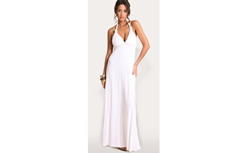 robe longue blanche