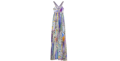 robe longue en soie Matthew Williamson