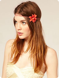 Bandeau cheveux à fleurs