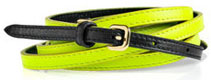 Ceinture cuir vernis fluo Miu Miu