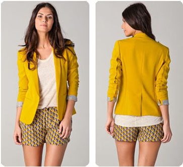 Veste jaune curry Rag & Bone