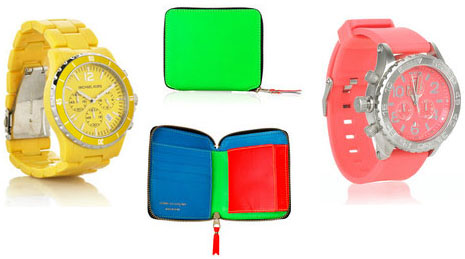 Accessoires aux couleurs pop