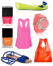 Couleurs pop et fluo pour le printemps 11