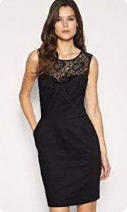 Robe noire Asos