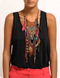 Collier plastron ethnique Maje