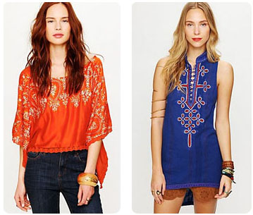 Hauts colorés Free People