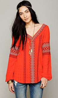 Blouse rouge Free People