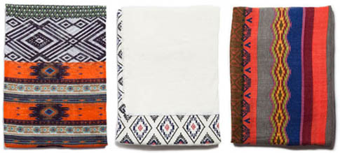 Foulards ethniques Zara