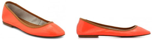 Ballerines orange fluo Minelli