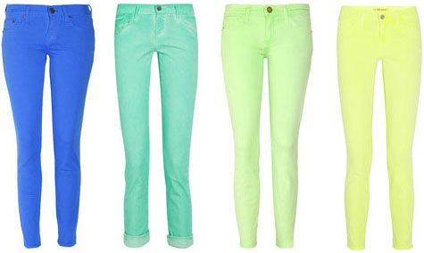 Jeans fluo