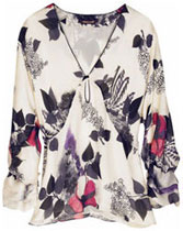 Blouse fleurie Roberto Cavalli