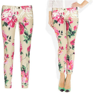 Pantalon à fleurs Dolce & Gabbana