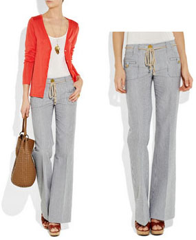 Pantalon flare Tory Burch