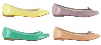 Ballerines pastel Repetto, printemps 2012