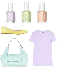 Tendance couleurs pastel, printemps 2012