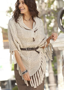 Poncho en tricot Quelle