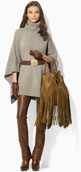 Poncho chic Ralph Lauren