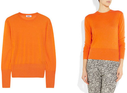 Pull orange flashy Acne