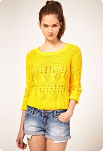 Pull en coton et crochet Asos