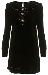 Robe noire Topshop