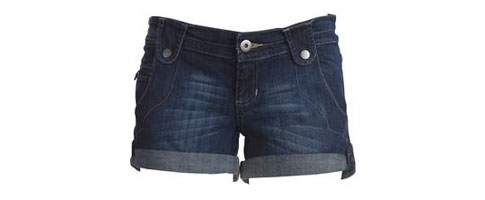 mini short en jean