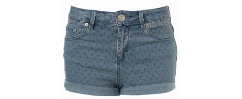 mini short en jean