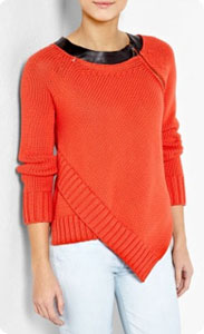 Pull coton et cuir Sportmax