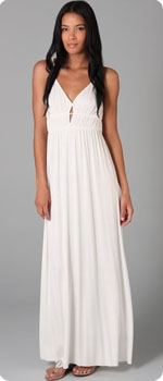 Robe longue blanche Rachel Pally