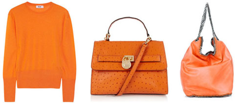 Couleur orange, tendance du printemps