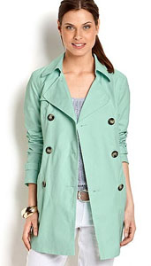 Trench vert menthe Esprit