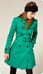 Trench vert Asos