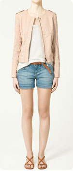 Blouson en similicuir Zara