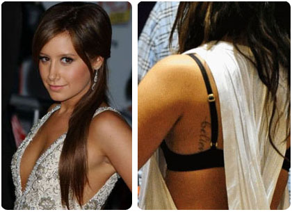 Ashley Tisdale Believe Tattoo