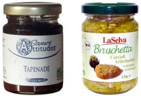 Tapenade et bruschetta bio