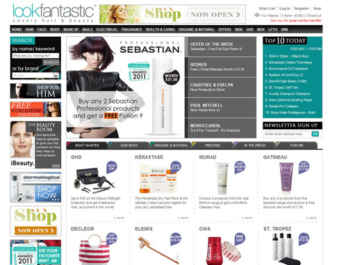 e-shop Lookfantastic