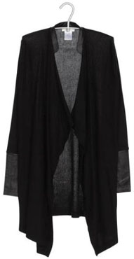 Cardigan tissu et cuir Zapa