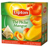 thé pêche mangue lipton