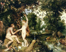 Le Paradis Adam et Eve Peter Paul Rubens