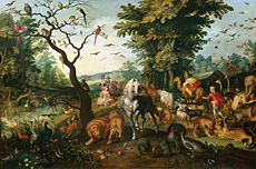 Noe conduisant les animaux Jan Brueghel