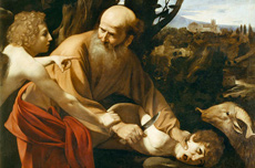 Le Sacrifice d'Isaac Le caravage