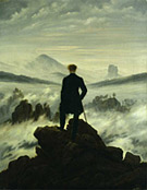 Le voyageur contemplant une mer de nuage, Caspar David Friedrich