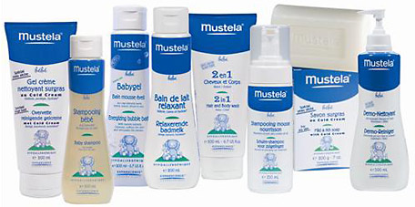 La gamme de produits Mustela