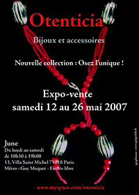 Exposition vente nouvelle collection Otenticia